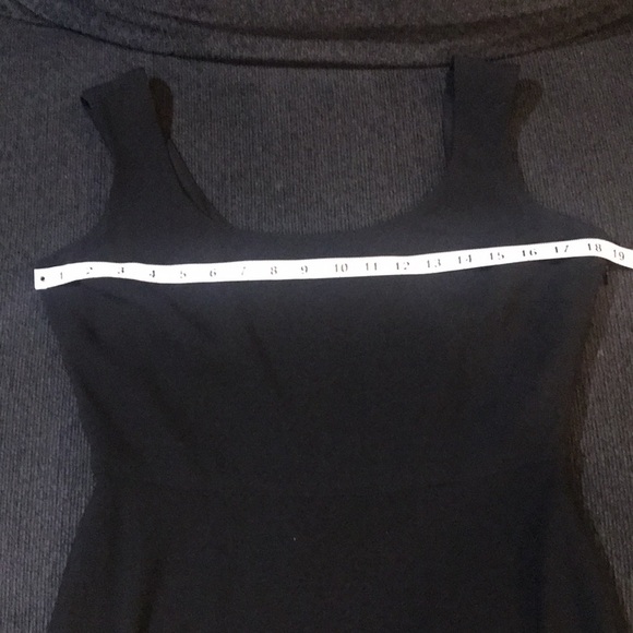 Ralph Lauren Black Square Tank Neckline Fit & Flare Lined Ankle Length Dress-10 - Picture 10 of 13